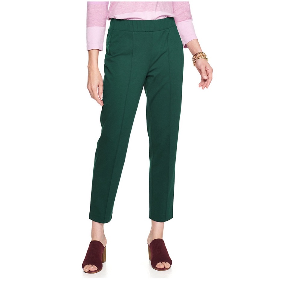 NWT Croft & Barrow Favorite Tapered Ankle Pants Green Size M